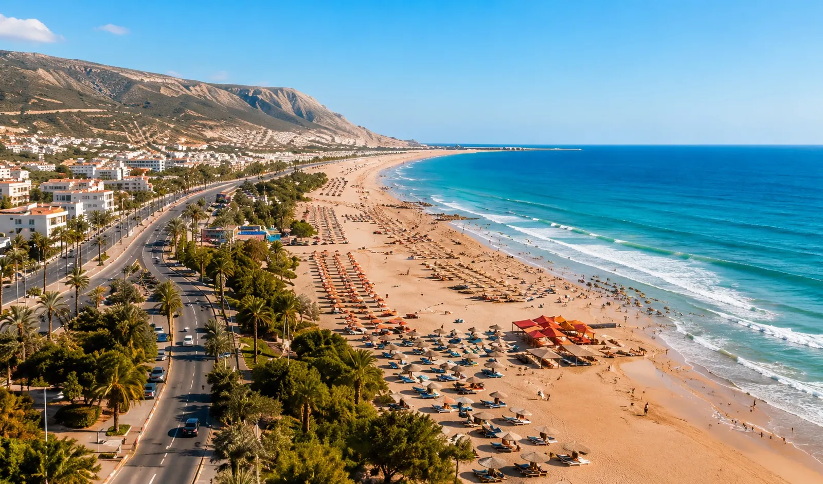 Route côtière à Agadir