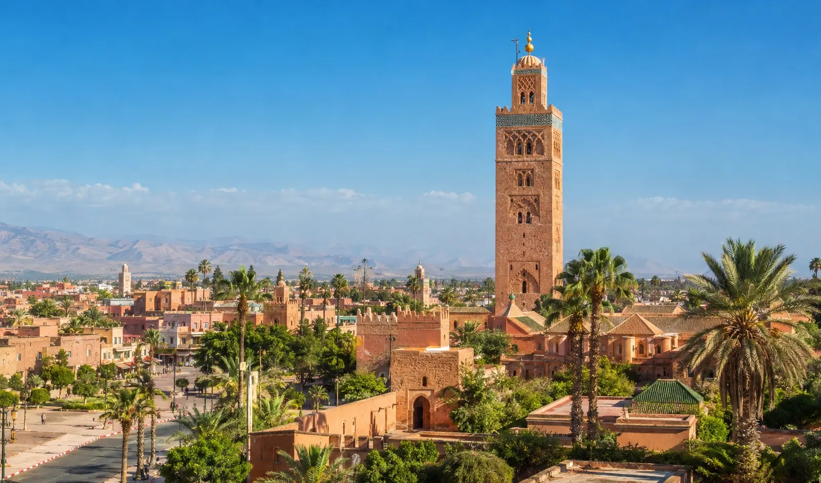 Vue urbaine de Marrakech